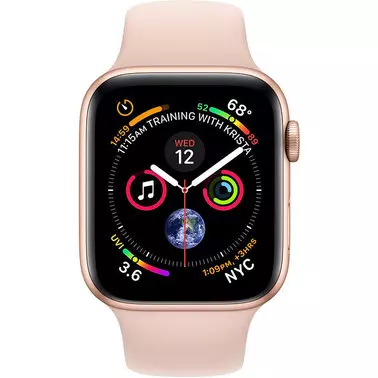Apple Watch Series 4 44 mm (GPS) Gold Aluminum Case with Pink Sand Sport Band (MU6F2) - 1