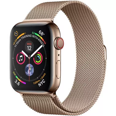 Apple Watch Series 4 40 mm (GPS + LTE) Gold Stainless Steel Case with Gold Milanese Loop (MTVQ2/MTUT2)