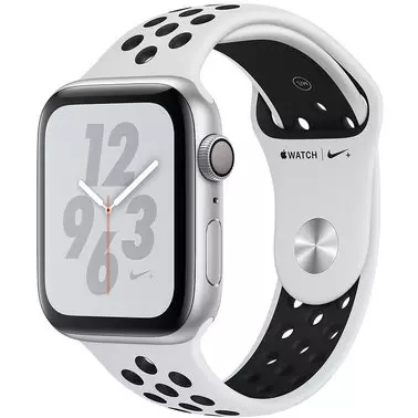 Apple Watch Series 4 Nike+ 40 mm (GPS) Silver Aluminum Case with Pure Platinum/Black Nike Sport Band (MU6H2)