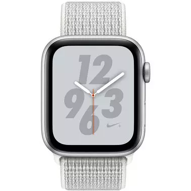Apple Watch Series 4 Nike+ 44 mm (GPS) Silver Aluminum Case with Summit White Nike Sport Loop (MU7H2) - 1