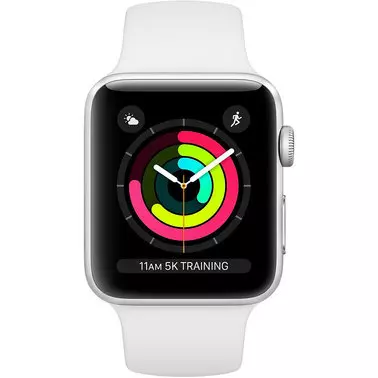 Apple Watch Series 3 38 mm (GPS) Silver Aluminium Case with White Sport Band (MTEY2) - 1