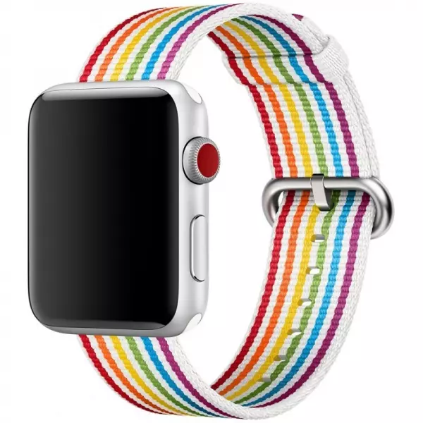 Ремешок для Apple Watch 42-44mm Woven Nylon Band Pride Edition (MRY32) - 1