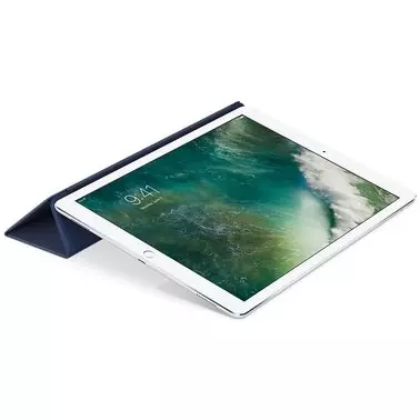 Обложка Apple Leather Smart Cover для iPad Pro 12.9 Midnight Blue (MPV22) - 3
