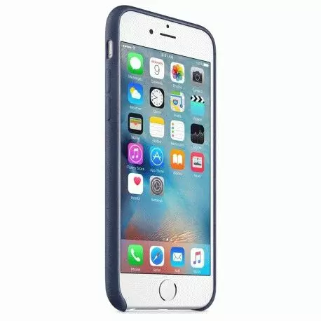 Чехол для Apple iPhone 6s Leather Case Midnight Blue (MKXU2) - 2