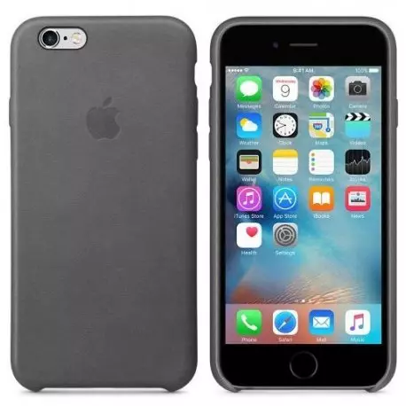 Чехол для Apple iPhone 6s Leather Case Storm Gray (MM4D2) - 1