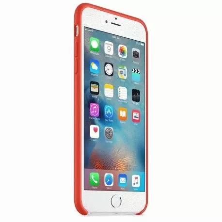 Чехол для Apple iPhone 6s Plus Silicone Case Orange (MKXQ2) - 2