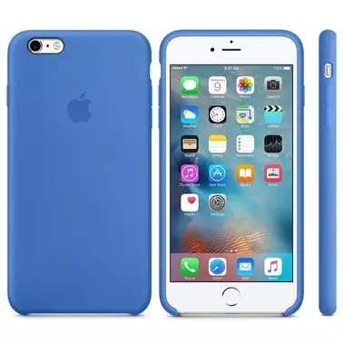 Чехол для Apple iPhone 6s Plus Silicone Case Royal Blue (MM6E2) - 2
