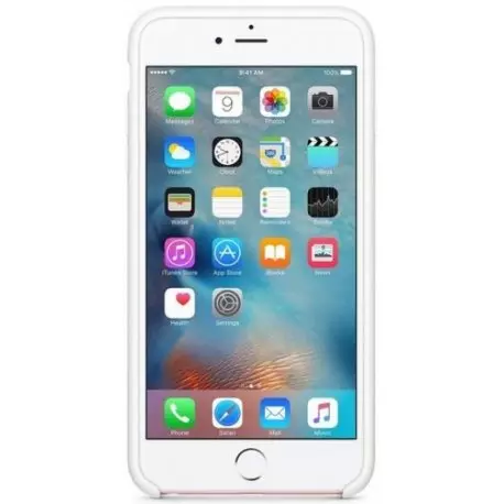 Чехол для Apple iPhone 6s Plus Silicone Case White (MKXK2) - 1