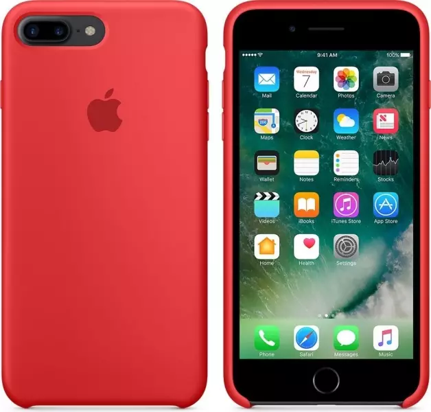 Чехол для Apple iPhone 8 Plus / 7 Plus Silicone Case (PRODUCT) RED (MMQV2/MQH12) - 2
