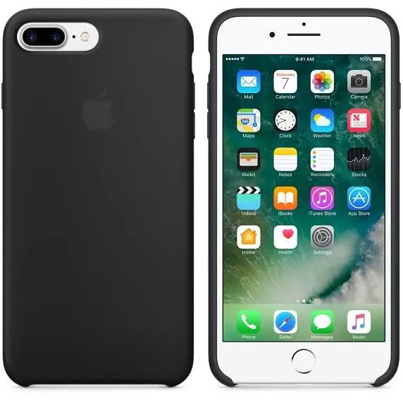 Чехол для Apple iPhone 8 Plus / 7 Plus Silicone Case Black (MMQR2/MQGW2) - 2