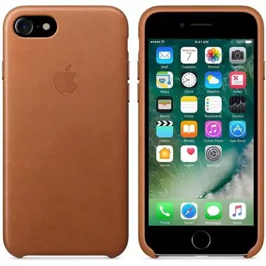 Чехол для Apple iPhone 8 / 7 Leather Case Saddle Brown (MMY22/MQH72) - 2