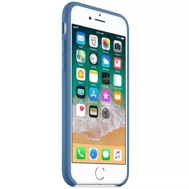 Чехол для Apple iPhone 8 / 7 Silicone Case Denim Blue (MRFR2) - 1