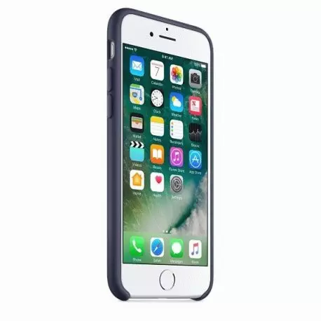 Чехол для Apple iPhone 7 Silicone Case Midnight Blue (MMWK2) - 1