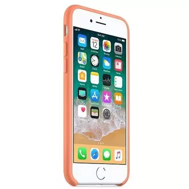 Чехол для Apple iPhone 8 / 7 Silicone Case Peach (MRR52) - 1