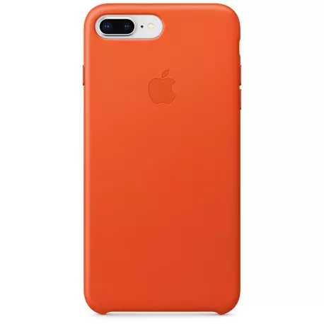 Чехол для Apple iPhone 8 Plus / 7 Plus Leather Case Bright Orange (MRGD2)