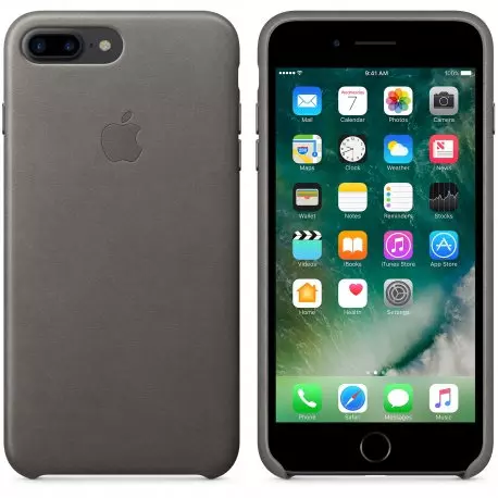 Чехол для Apple iPhone 8 Plus / 7 Plus Leather Case Storm Gray (MMYE2) - 2