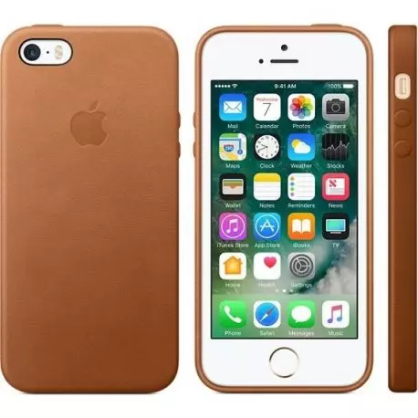 Чехол для Apple iPhone SE Leather Case Saddle Brown (MNYW2) - 2