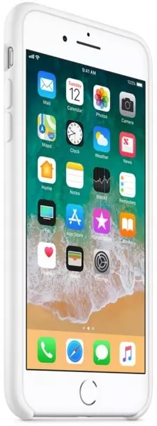 Чехол для Apple iPhone 8 Plus / 7 Plus Silicone Case White (MMQT2/MQGX2) - 1