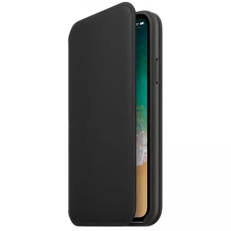 Чехол для Apple iPhone X Leather Folio Case Black (MQRV2) - 1