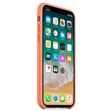 Чехол для Apple iPhone X Silicone Case Peach (MRRC2) - 1