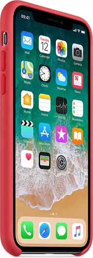 Чехол для Apple iPhone X Silicone Case Red Raspberry (MRG12) - 1
