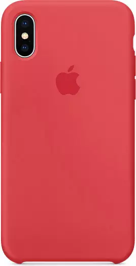 Чехол для Apple iPhone X Silicone Case Red Raspberry (MRG12)