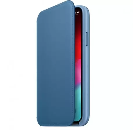Чехол для Apple iPhone XS Leather Folio Case Cape Cod Blue (MRX02) - 1