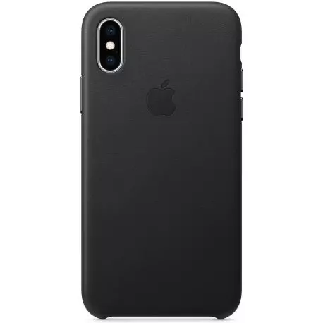 Чехол для Apple iPhone XS Leather Case Black (MRWM2)