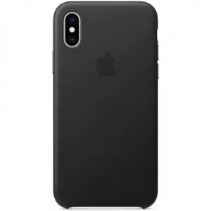 Чехол для Apple iPhone XS Leather Case Black (MRWM2)
