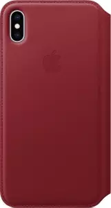 Чехол для Apple iPhone XS Max Leather Folio Case (PRODUCT) RED (MRX32)