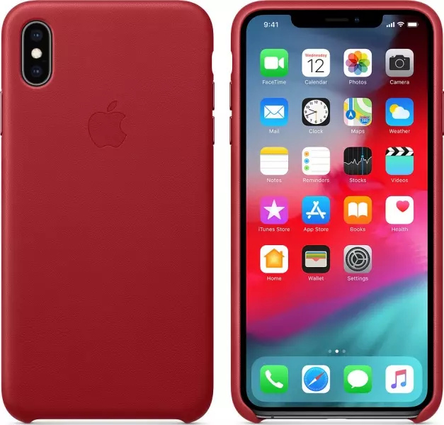 Чехол для Apple iPhone XS Max Leather Case (PRODUCT) RED (MRWQ2) - 2