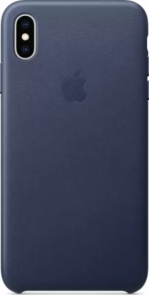 Чехол для Apple iPhone XS Max Leather Case Midnight Blue (MRWU2)