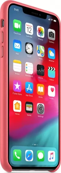 Чехол для Apple iPhone XS Max Leather Case Peony Pink (MTEX2) - 1