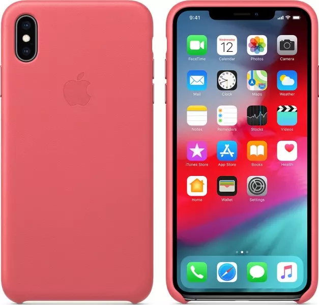 Чехол для Apple iPhone XS Max Leather Case Peony Pink (MTEX2) - 2