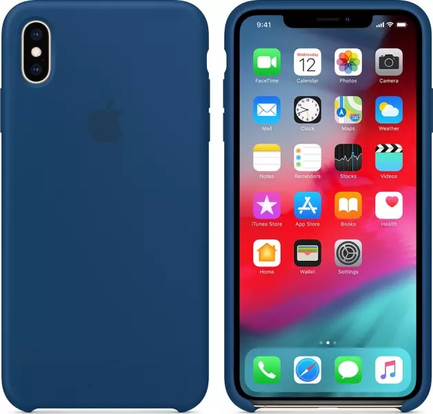 Чехол для Apple iPhone XS Max Silicone Case Blue Horizon (MTFE2) - 2