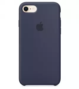Чехол для Apple iPhone 8 Silicone Case Midnight Blue (MQGM2)