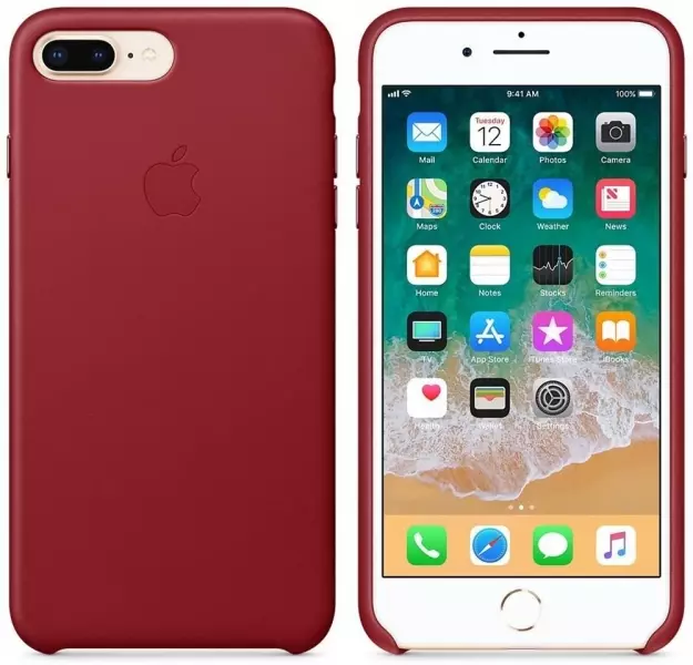 Чехол для Apple iPhone 8 Plus Leather Case (PRODUCT) RED (MQHN2) - 2