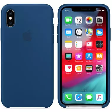 Чехол для Apple iPhone XS Silicone Case - Blue Horizon (MTF92) - 3