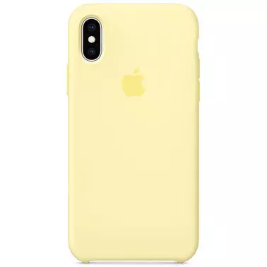 Чехол для Apple iPhone XS Silicone Case - Mellow Yellow (MUJV2)