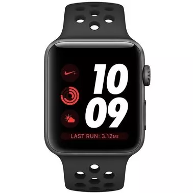 Apple Watch Series 3 Nike+ 42 mm (GPS) Space Gray Aluminum Case with Anthracite/Black Nike Sport Band (MTF42) - 1