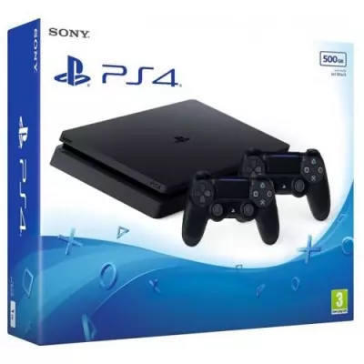 Игровая консоль Sony PlayStation 4 Slim 500Gb Black + Геймпад Sony Dualshock 4