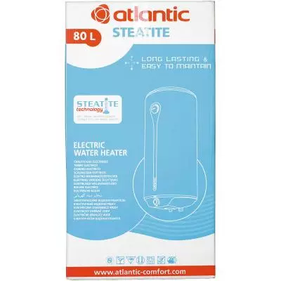 Бойлер ATLANTIC Ego Steatite 80 VM 080 D400-1-BC 1200W - 10