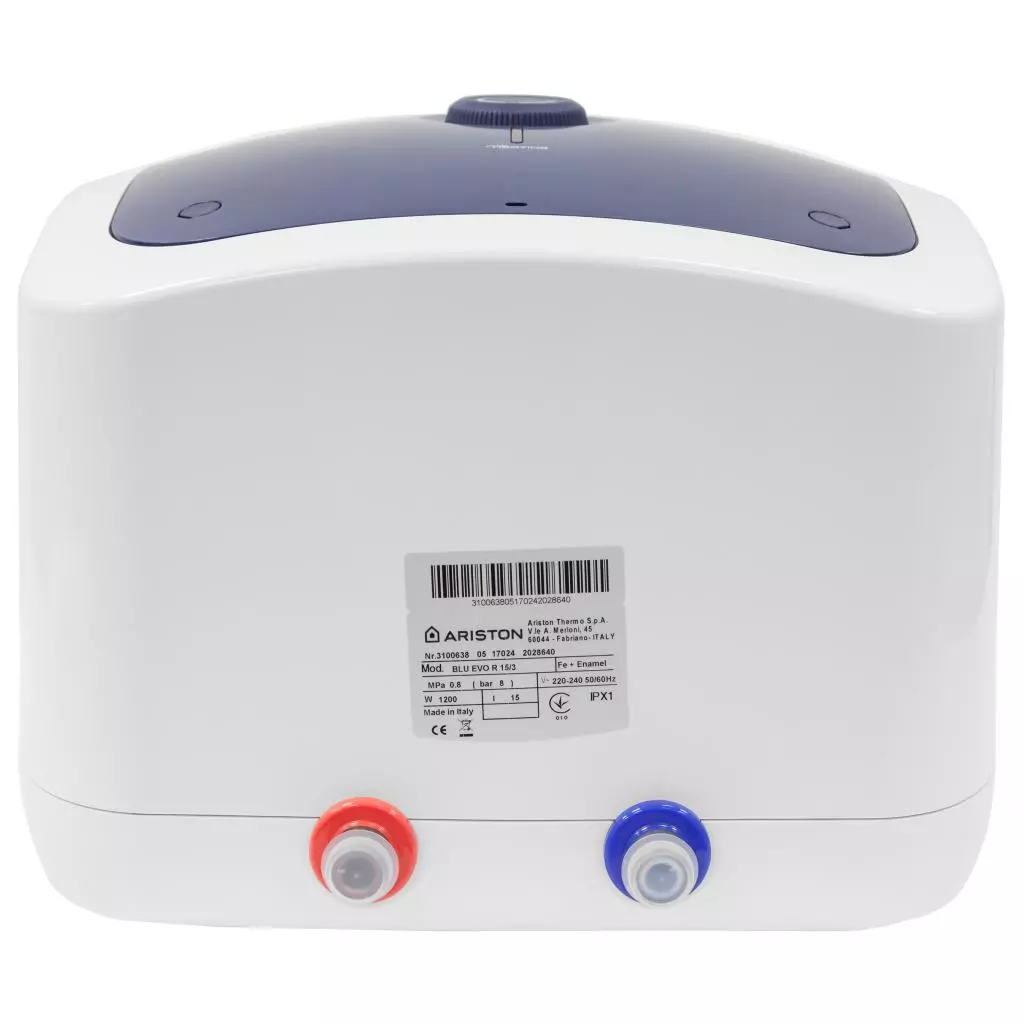 Бойлер Ariston BLU EVO R 15/3 (3100638) - 4 Бойлер Ariston BLU EVO R 15/3 (3100638) - 4
