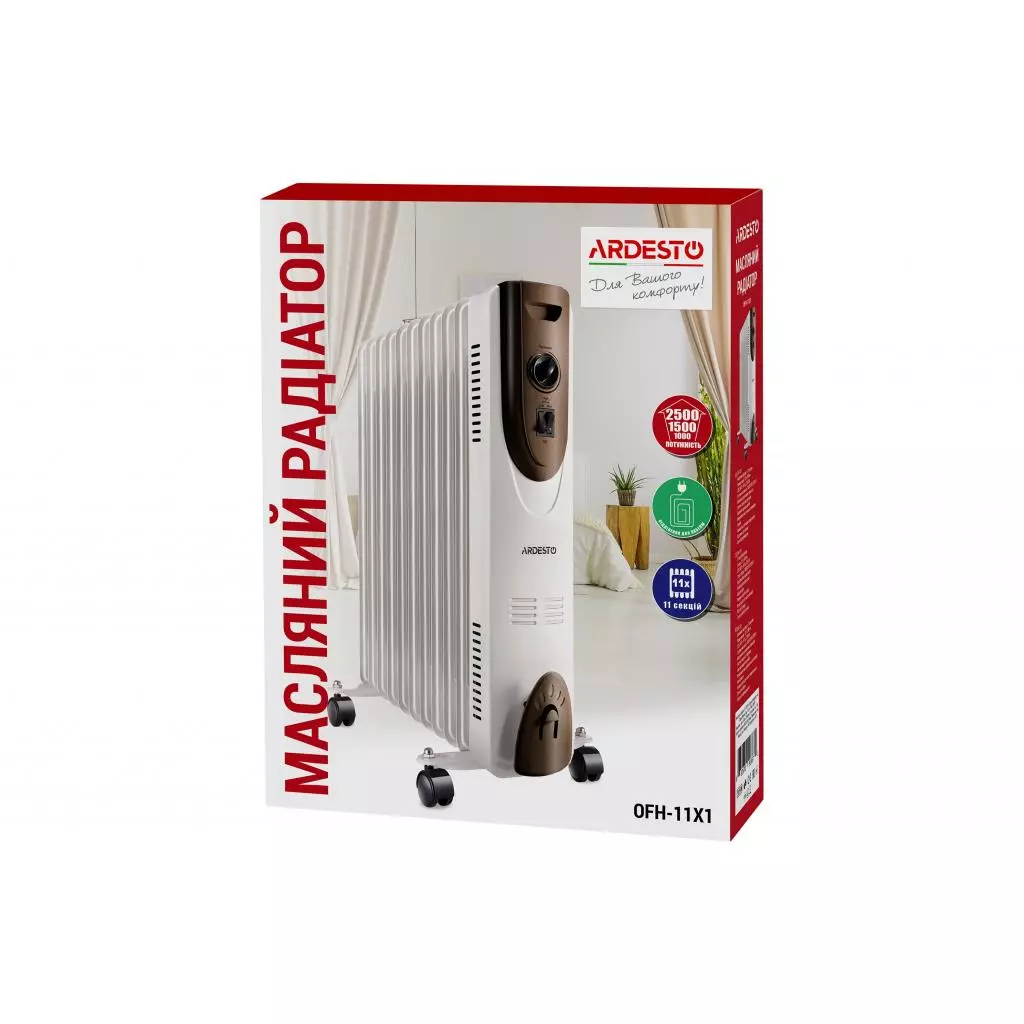 Обогреватель Ardesto OFH-11X1 - 9