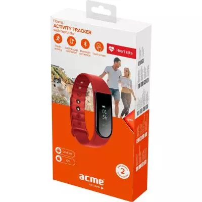 Фитнес браслет ACME ACT202R activity tracker HR Red (4770070879580) - 3