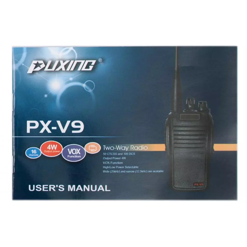 Портативная рация Puxing PX-V9 (400-470MHz) 1200MAh LiIon (PX-V9_UHF) - 7 Портативная рация Puxing PX-V9 (400-470MHz) 1200MAh LiIon (PX-V9_UHF) - 7
