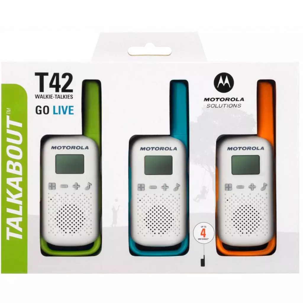 Портативная рация Motorola TALKABOUT T42 Triple Pack (B4P00811MDKMAW) - 3 Портативная рация Motorola TALKABOUT T42 Triple Pack (B4P00811MDKMAW) - 3
