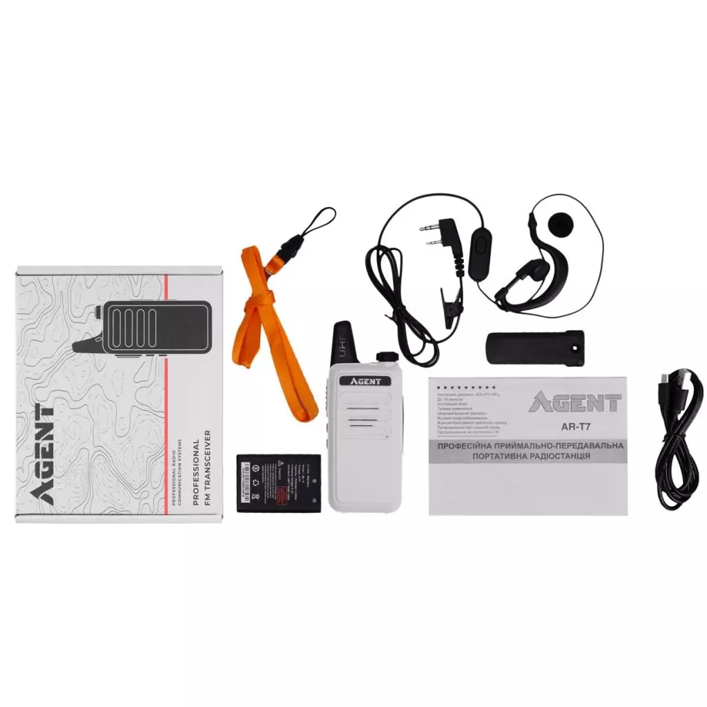 Портативная рация Agent AR-T7 Service Staff White (AR-T7_Service_Staff_White) - 1 Портативная рация Agent AR-T7 Service Staff White (AR-T7_Service_Staff_White) - 1