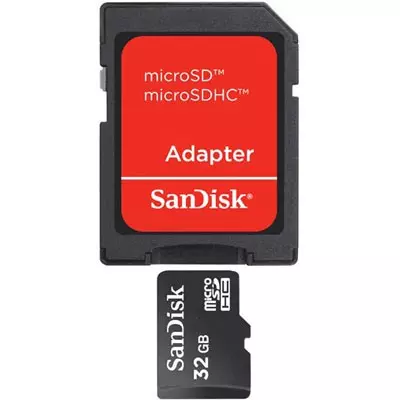 Карта памяти SanDisk 32Gb microSDHC class 4 (SDSDQM-032G-B35A)