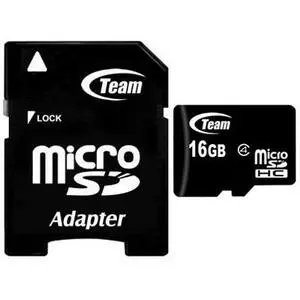 Карта памяти Team 16Gb microSDHC class 4 (TUSDH16GCL403)